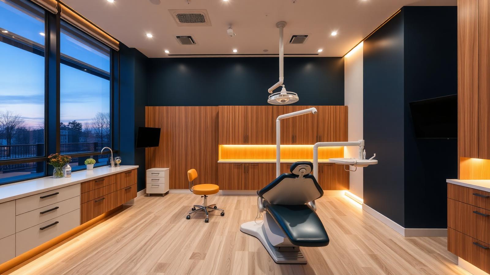 Ambiente moderno e acolhedor da ZASS Dental Clinic